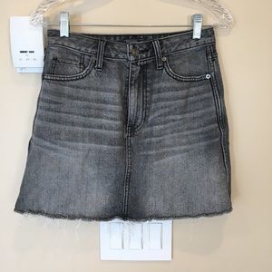 Abercrombie & Fitch High- Waisted Denim Mini Skirt